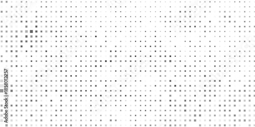 Pixel mosaic. Pixelated pattern, dispersion grayscale background. Business art gradient, square flying. Halftone matrix, blocks falling recent vector texture