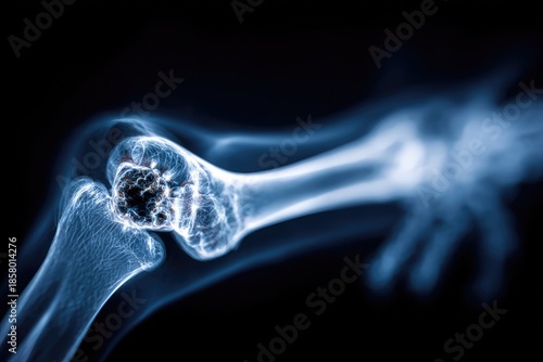 X-ray image of a knee joint