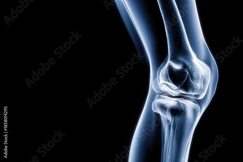 X-ray-like image of a human knee joint