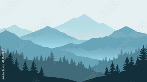 Serene mountain landscape