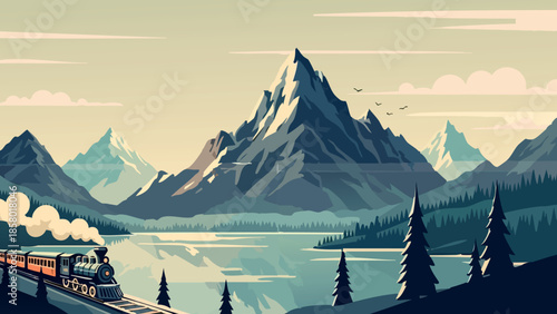 Mountain journey by steam train