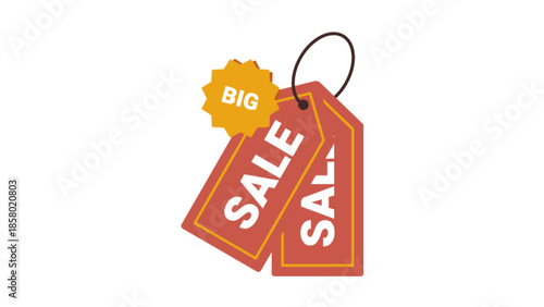 Vector illustration tag sale