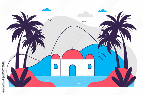 Tropical island chapel