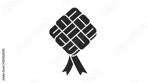 Black Money Bag with Ribbon Tying.