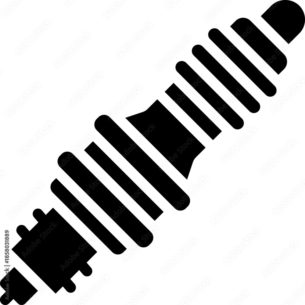Obraz premium spark glyph icon. Strong and solid vector icon for websites, mobile interfaces, presentations, and visual branding. High quality and easy to edit.