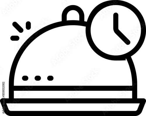 24 hours line icon. Clean and minimalist vector icon for websites, mobile apps, presentations, and logos. Fully scalable and customizable for any project.