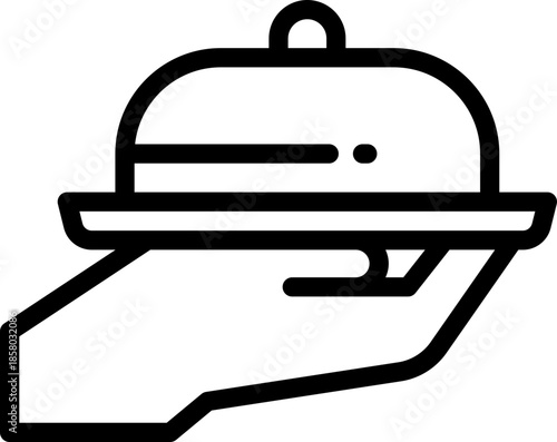 delivery line icon. Clean and minimalist vector icon for websites, mobile apps, presentations, and logos. Fully scalable and customizable for any project.