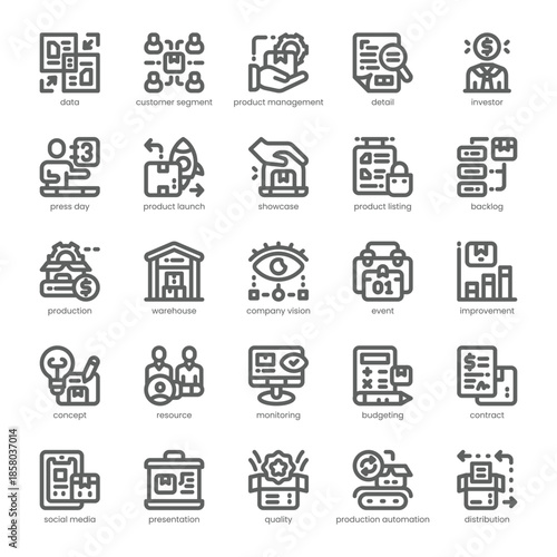 Product Pitch Icon pack for your website, mobile, presentation, and logo design. Product Pitch Icon outline design. Vector graphics illustration and editable stroke.