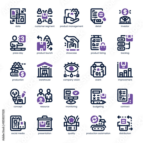 Product Pitch Icon pack for your website, mobile, presentation, and logo design. Product Pitch Icon dual tone design. Vector graphics illustration and editable stroke.