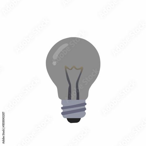 2D Animated Light Bulb for Energy Saving Concept