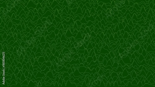 Minimalist Abstract Green Wavy Lines Dynamic Background Loop