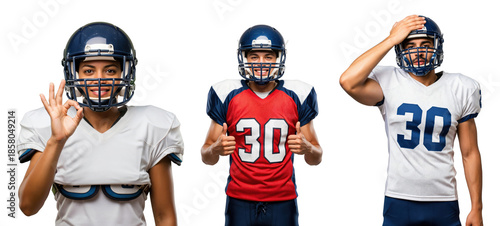 Youth Football Players in Action: Male and Female Athletes Showcasing Team Spirit