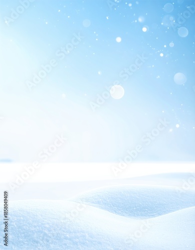 Fondo Minimalista de Invierno con Degradado Azul y Espacio para Texto, Generated image