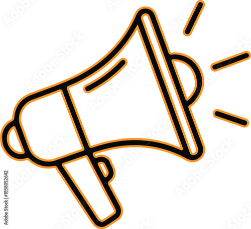 Announcement megaphone