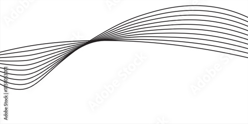 White abstract background with flowing particles. White and gray Digital futuristic technology concept background. Dynamic waves use for business, corporate, poster, template, illustration