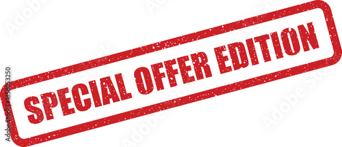 Distressed rectangular mark featuring the Special Offer Edition message, suitable for announcing unique product versions and limited releases