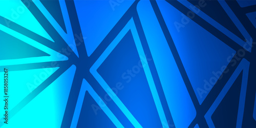 Abstract Blue Geometric Pattern With Sharp Angles And Mosaic Shapes modern design bacground futuristic.vector illustration eps10