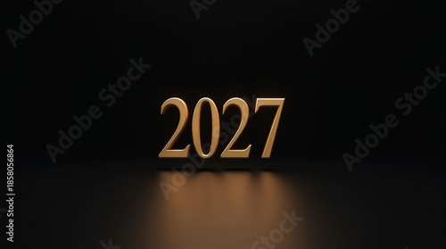 Quiet Luxury New Year 2027 Minimal Gold Design