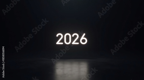 Minimalist New Year 2026 Stillness Luxury Background