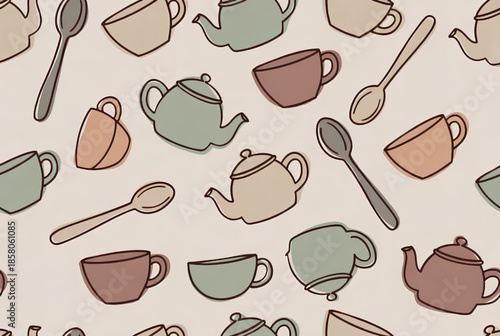 seamless coffee background