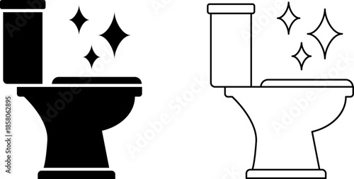 Clean toilets with sparkling results