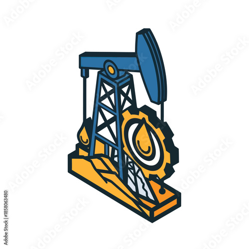 Oil Pump Jack Machine Industry Equipment.
