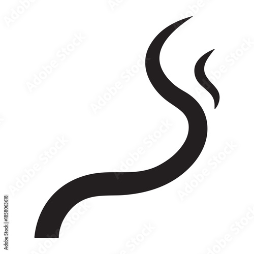 A 3d vector illustration of a question mark symbol designed as a liquid water drop icon on a white background and a reptile snake sign on the road