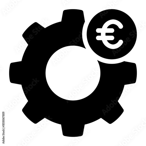 euro glyph icon