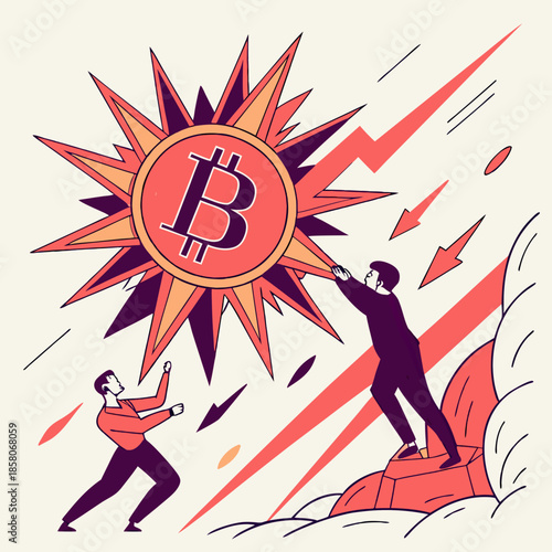 Two Men Collaborate to Control a Bitcoin Explosion