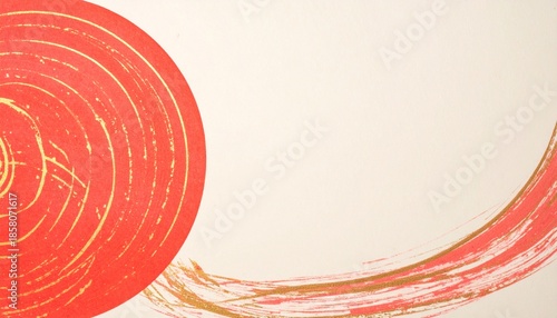 お正月、和風イメージの背景素材（紅白）