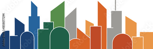 Modern cityscape illustration