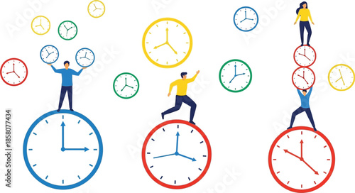 Time management illustration