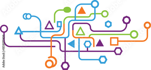 Circuit board abstract art