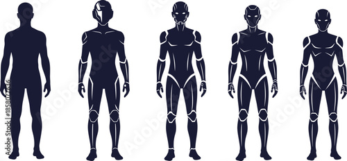 Robots evolution figures