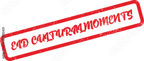 Red Grunge Eid Cultural Moments Stamp Capturing Special Memories of Holiday Gatherings