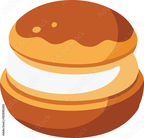 Cream puff with filling