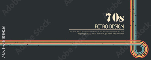 Stripe rainbow groovy. Funky retro future cover with colorful swirls and dynamic waves. Hallucinogenic curve art design. Vector illustration.