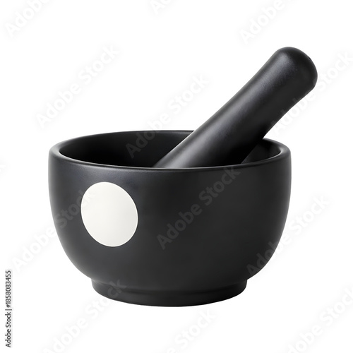mortar and pestle isolated