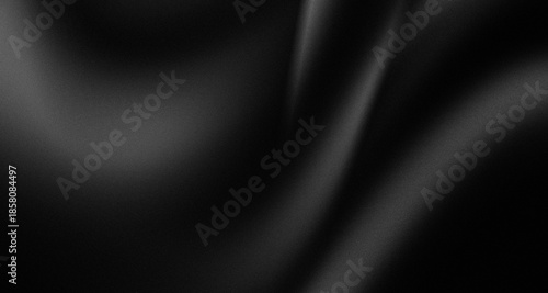 luxury black abstract background with elegant curved shapes and textured Grain (Noise)