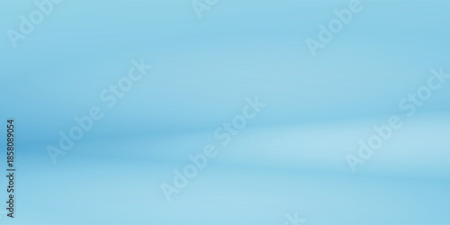 A smooth light blue gradient background with subtle curves and shadows, creating a serene and minimalist abstract backdrop.