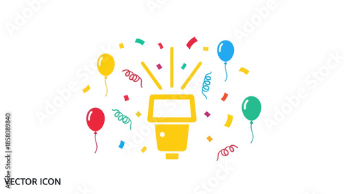 Computer Monitor Celebration Party Balloons.