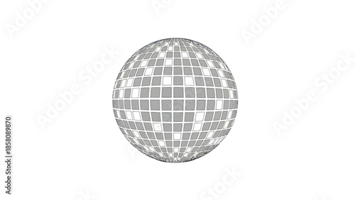 Disco Ball Reflecting Light Patterns.