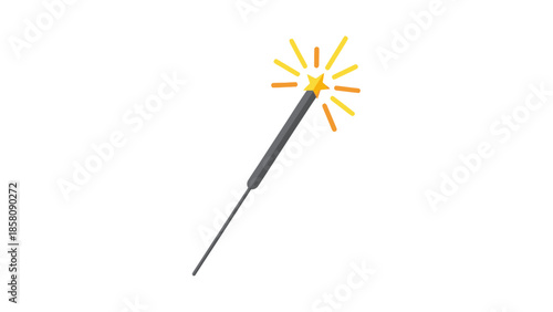 Sparklers on a stick isolated.