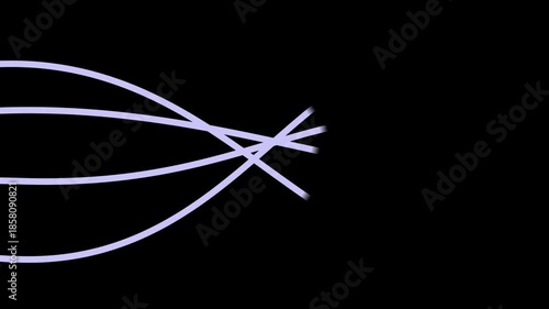 Abstract Line Motion Graphic Animation on Dark Background