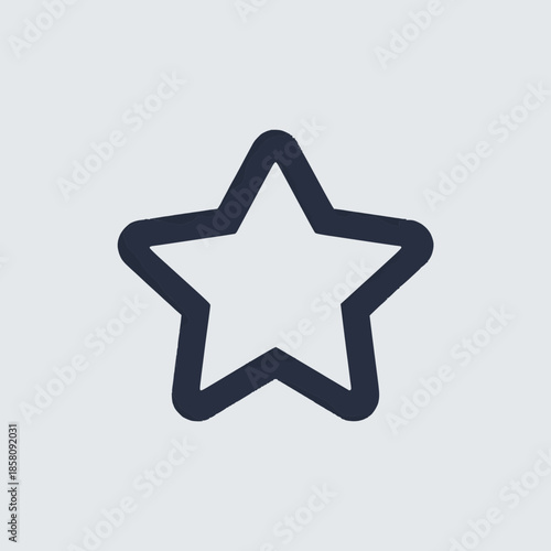 Simple star symbol for ratings and excellence