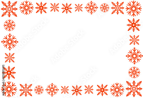 red christmas frame