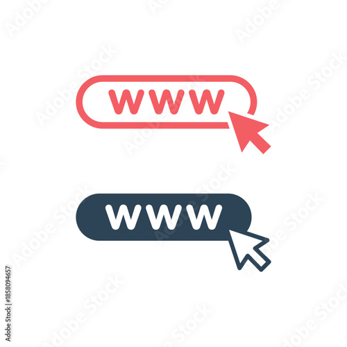 Www icon. Web site icons set