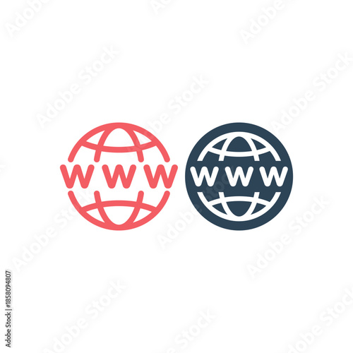 Www icon. Web site icons set