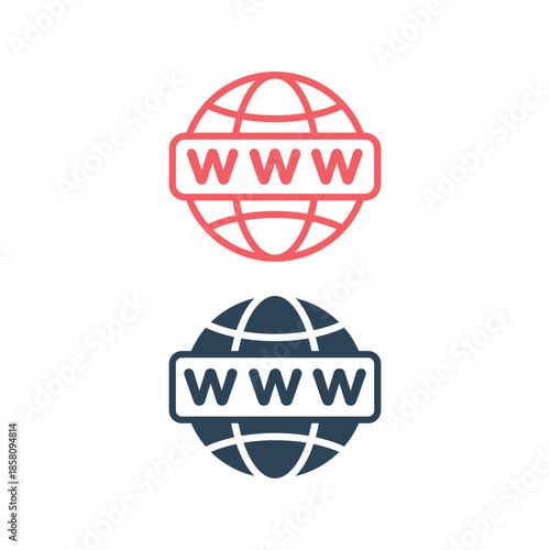 Www icon. Web site icons set