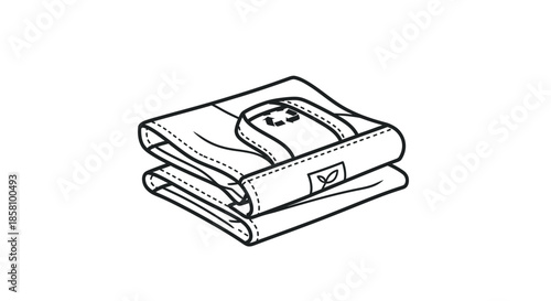 Wallpaper Mural Folded Canvas Tote Bag with Handle and Logo. Torontodigital.ca